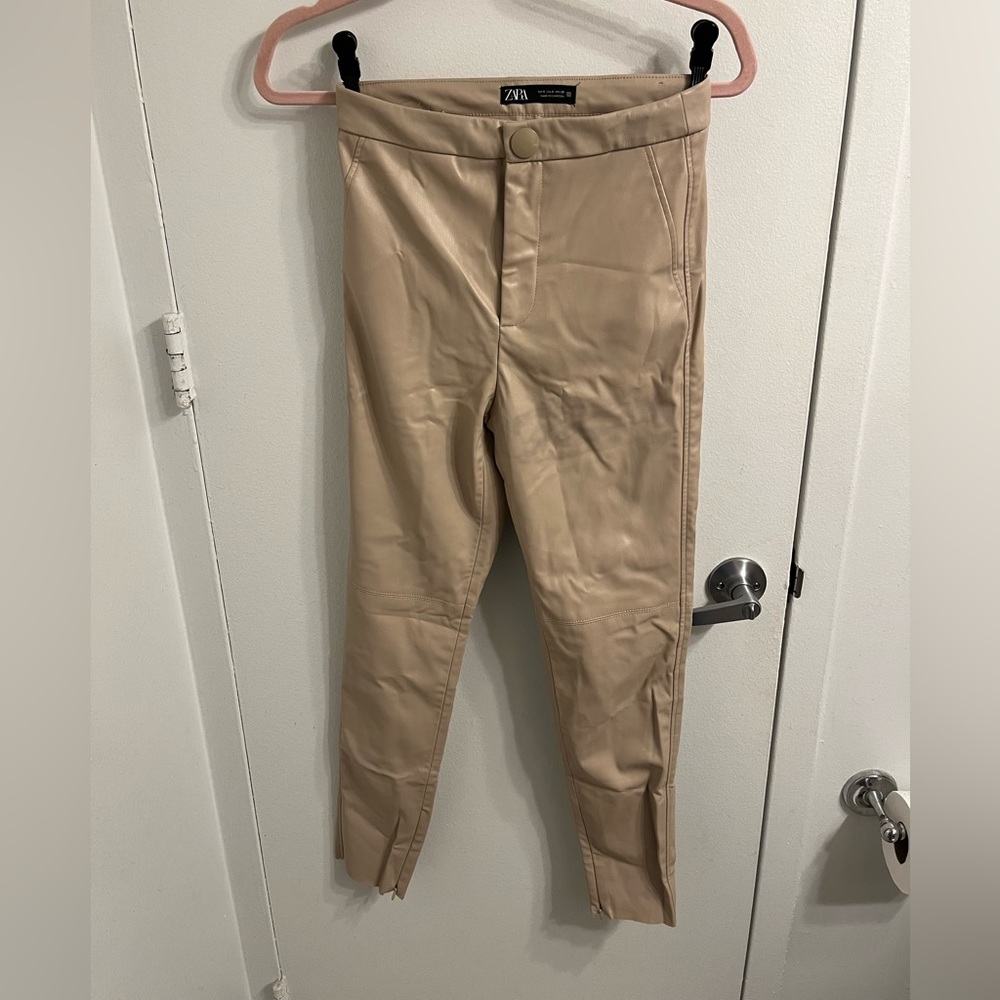 Zara leather pants